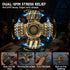 7-in-1 Set 4 DND Spinner Dice Metal Polyhedral Dice with Rotating Sides & Wheel Spinners | Stress Relief, Easy to Read