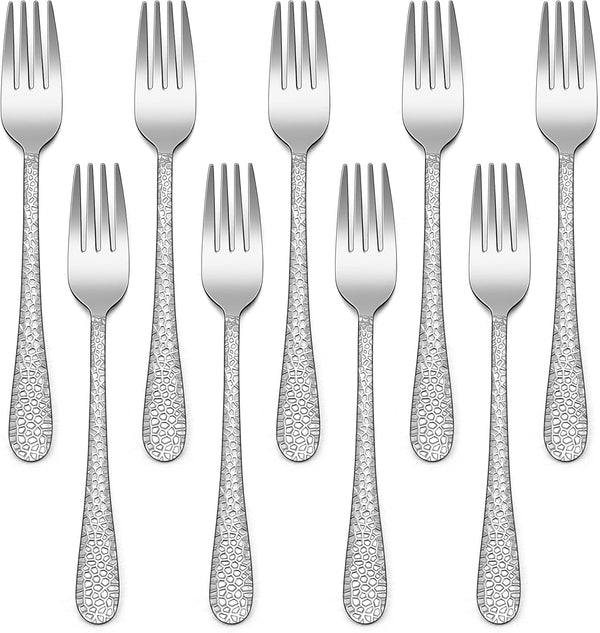 9-Piece Stainless Steel Kids Forks, HaWare Toddler Forks, Kids Silverware, Baby Forks for Self Feeding, Mini Flatware