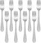 9-Piece Stainless Steel Kids Forks, HaWare Toddler Forks, Kids Silverware, Baby Forks for Self Feeding, Mini Flatware