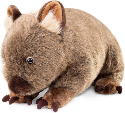 Frankiezhou Home Lifelike 12' Wombat Stuffed Animal, Soft Crawling Wombat Plush Toy, Unique Plushie