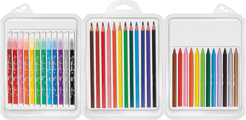 BIC Kids' Colouring in Wallet, Mixed Products, Multi-Coloured, Pack of 36