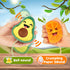 8 Pack Sensory Toys for Kids, Mini Fruit Soft Stuffed Plush Toy for Girls or Boys as Party Decorations, Toddler Pretend