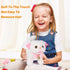 WorWoder Interactive Plush Cats for Kids, Lifelike Walking Toy Robot Kitten Pet, Cute Stuffed Kitten for Girls (White)