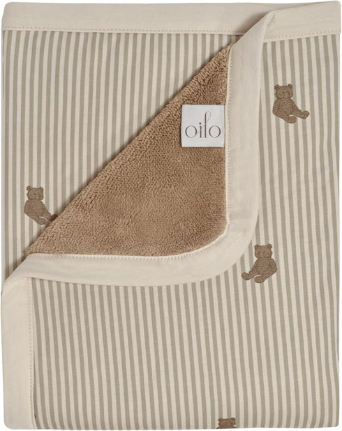 Oilo Bear Baby Blanket, Teddy Bear Baby Blanket with Ultra?Soft Plush Backing