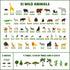 116 3-8 BONNYCO Felt Board for Toddlers with Jungle Animals Figures. Montessori and Sensory Toys, Birthday Gifts