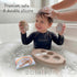 Doshibu Set 18M+ 7 Noah's Ark Silicone Floating Bath Toy for Toddlers Includes Pieces Boat Animals and Waterproof Bible