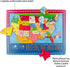 Joqutoys Wooden USA Map Puzzle - 46 Pieces Educational Geography Puzzle for Kids, United States Map Gift