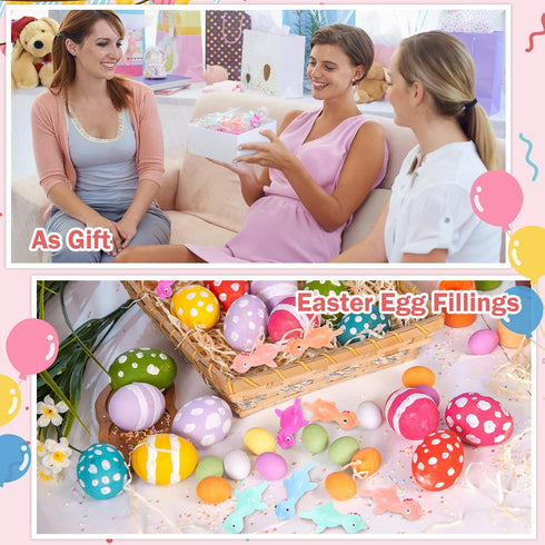 180 3.94 Inch Lenwen Pieces Easter Slingshot Chicken Catapult Toy Flying Easter Funny Rubber Slingshot Stretchy Chicken