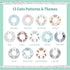 Baby Nest Designs Closet Dividers for Baby Clothes - 7X Size Age Dividers from Newborn Infant to 24 Months, Boho Baby