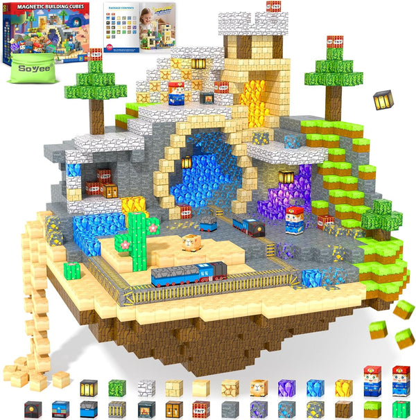 150 PCS Magnetic Blocks: Magnet Building Toys for Kids Ages 4-8, STEM