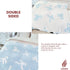Cozy 30x40 Bow Blanket Blue Bows Soft Throw Blanket Reversible Premium Fabric for Best Comfort