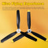 Outus 6 Sets 3 F4u 761-8 761-9 761-16 T28 P47 Adapters(500mm) Plane Propeller Blade Compatible with Rc Fighter Remote