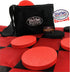 Matty's Toy Stop Deluxe Giant Checkers Game with 6" Foam Discs, 48" Game Mat and Storage Bag for Indoor/Outdoor