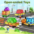 Set, 4 4-8 3-5 3+ Magnetic Tiles Cars Construction PCS Magnet Cars Magnetic Building Blocks Toy for Kids Ages Magnet