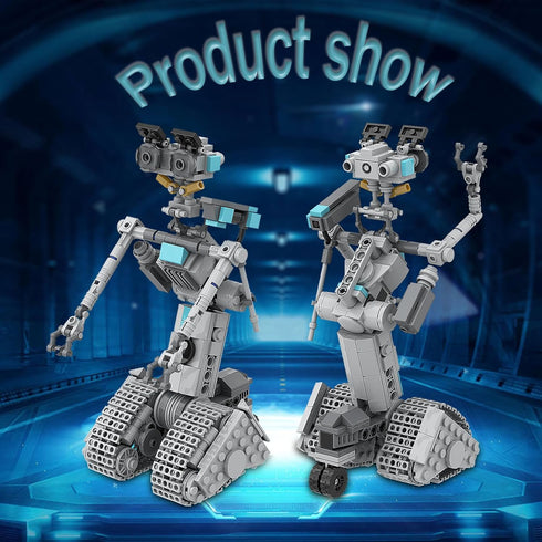 Johnny 5 Robot Building Toys - Movie Short Open Circuit Figures - Building Kit for Adults and Children (368 PCS)