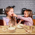 WHOHOLL Wooden Kitchen Sets for Kids, Play Kitchen Accessories, Toddler Cooking Toys Ages 3-5, Montessori Tools Gifts