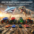 TOPMVP 8 Pack Set, 4 3 4 5 6 7 8 Monster Trucks & Die-cast Metal Cars Toy Powered Push and Go Battle Vehicles, DIY