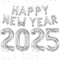 KatchOn XtraLarge 2025 Balloons - 40 Inch Silver and 16 Inch for Happy New Year Decorations