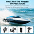 Parabound 2.4GHz 25 RC Boat for Adults & Kids, Metallic Blue, Remote Control Racing Boat, MPH, Self-Righting