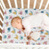Vdsrup 39 27 5In Crib Sheets for Boys Girl Cute Snails Neutral Mini Crib Mattress Sheets Fitted, Crowns Toddler Baby