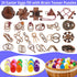 Mojimky 24pcs Easter Egg Fillers with Brain Teaser Puzzles Toys, Easter Basket Stuffers for Teens, Eggs Hunt Games