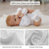 10 Pack 100% RUVANTI Birdseye Flat-Fold Cloth Diapers for Babies, Cotton Extra Large Reusable Diapers, Baby Burp Cloths