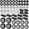 BroTex Wheels and Axles Building Blocks Set, Vehicle Truck Tires Compatible with