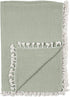 Crane Baby Green Muslin Baby Blanket, 6-Layer Cotton Baby Swaddle, Soft Cotton