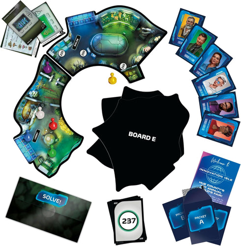 Clue Escape: The World’s Fair Board Game, 1-Time Solve Mystery Game for Ages 10+, 1 to 6 Players