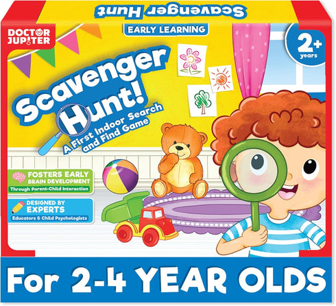Doctor Jupiter Scavenger Hunt Toys for Ages 2-4, Birthday Gift for 2 Year Old Boys and Girls, Learning & Education Toys