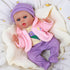 BABESIDE 7 Pcs Baby Doll Clothes for 10-12 Inch Dolls, Doll Accessories Romper Suit, Coat and Hat for Newborn Baby Dolls