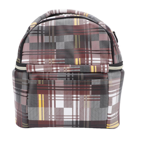 MOTOULAX Insulated Baby Bottle Bag Canvas USB Heated Breastmilk Storage Bottle Warmer Travel Bag with Shoulder Strap