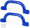 Play Platoon Playground Safety Handles - 2 Pack Blue Grab Handle Bars for Outdoor Jungle Gym or Swing Set