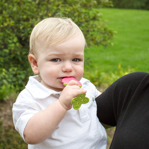 Award Winning Original Teethin Smart EZ Grip Fruit Teether by Innobaby - Sore Gum Relief for Front Teeth & Molars