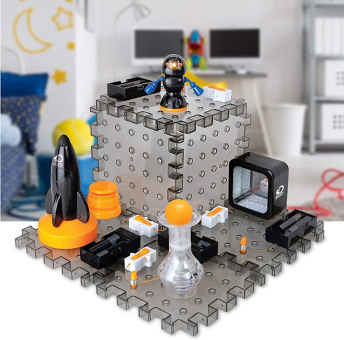 Discovery #MINDBLOWN Action Circuitry Electronic Experiment STEM Set, Build-it-Yourself Engineering Toy Kit, 6