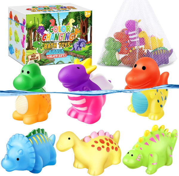 MACALOCA Color Changing No Hole Toddler Bath Toys for Kids Ages 1-3 4-8,