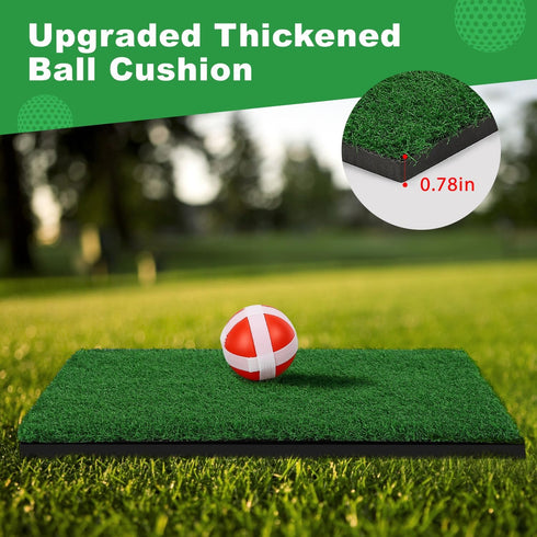 Set 20 TOY Life Golf Chipping Game Golf Sticky Battle Mat with Sticky Balls & Hitting Mat, Fun Backyard Chip Game