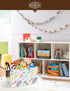 HUNRUNG Rectangle Storage Basket Cute Canvas Organizer Bin for Pet/Children Toys, Books, Clothes Perfect