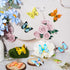 Plastic Butterflies Toy Action Figures, Lifelike Butterfly Decoration, Removable Reusable for Party Favor (36 Pieces)