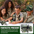 Outdoor Adventure Kit for Kids, Premium Camouflage Camping Gear with Walkie-Talkies, 10 in 1 Explorer Gear Set