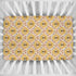 Cstdyfrv 28"x52" Vintage Bees Boho Floral Baby Crib Sheets Yellow Bees Flowers Spring Baby Sheet Nature Garden Fitted