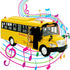 Big Daddy Huge Yellow School Bus - Pull Back Toy School Bus with Lights, Sounds, and Openable Doors for Toddlers