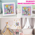 xackcme 4-8-12, Package (7x7 inch) Elephant Diamond Art Painting Kits for Kids with Frame, Animal Diamond Art for Kids