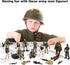 Army Toys Playset with 12 Realistic Army Men Action Figures and Accessories, Military Toy Soldiers for Boys and Girls