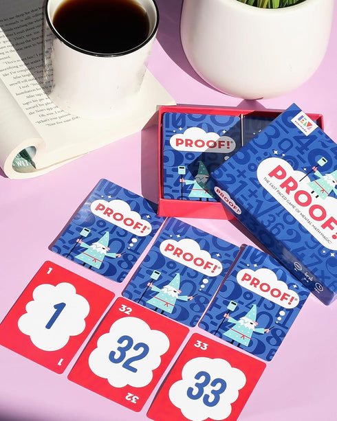 Proof! Math Game - Fast Paced Mental Math Magic, Teachers' Choice Award Winning Educational Game, Ages 9+
