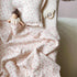 Summer 47"x51" BuLuTu Baby Nursery Throw Blanket Cotton Muslin Kids Blanket with Cute Galsang Flowers Crib/Cradle Quilt