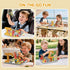 Box-35PCS 3 WMXDU Magnetic Blocks with Magnet Magnet Cubes, Magnetic Tiles Kids Build Cubes Travel Game Toys, Road Trip