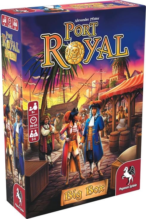 Pegasus Spiele Port Royal Big Box – Card Game for 1-5 Players, Family Game Night, 20-40 Minutes of Gameplay, Ages 8+ -