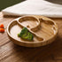 Suction Plates for Baby & Toddler, Bamboo Divided Platter with Silicone Fork & Spoon, Non-Slip Design for Weaning
