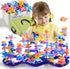 156Pcs 3 4 5 6 7 8Year Doloowee Flower Garden Building Toys for Girls Old, Upgrade DIY Marine Coral Stacking Toys, STEM